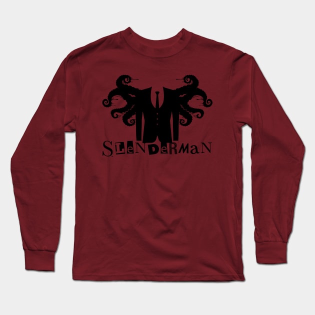 Slenderman Long Sleeve T-Shirt by Fee Artistry